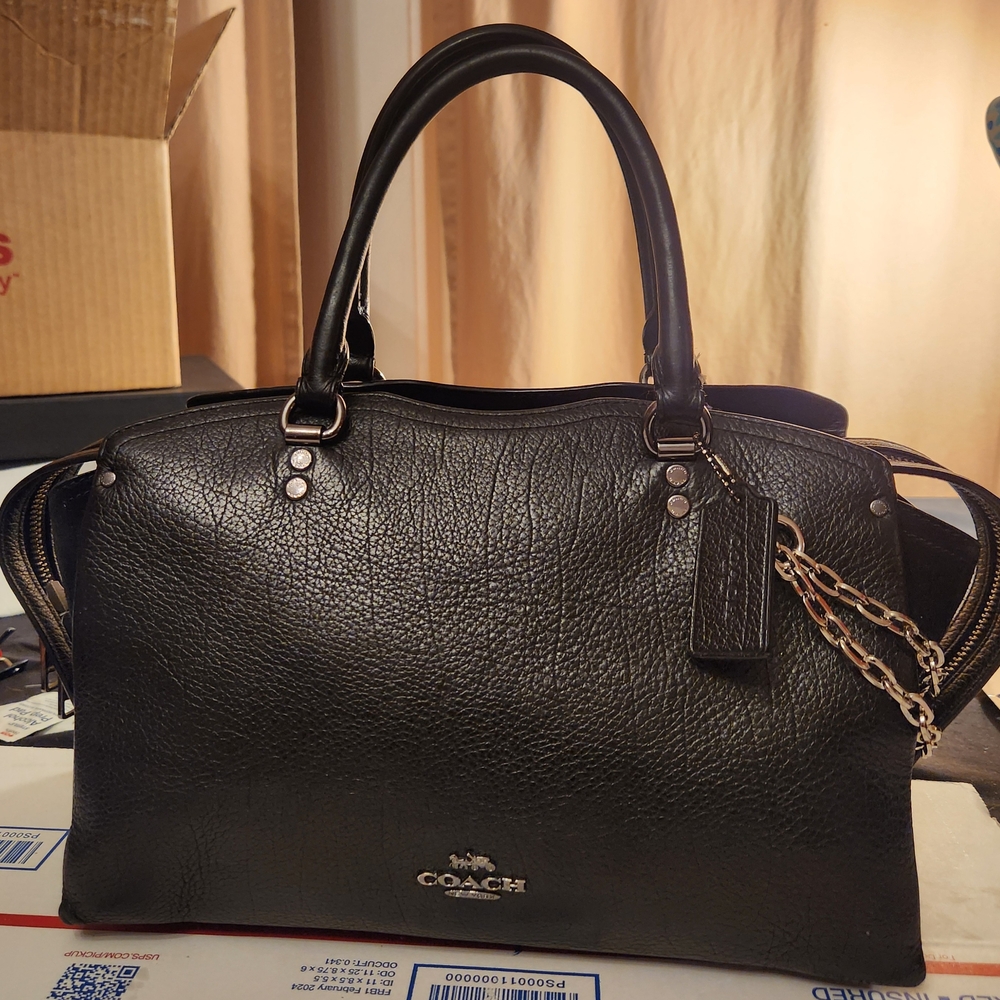 Coach Black Leather Handbag